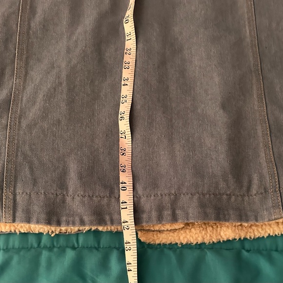 Sherpa Lined Denin Coat - Picture 12 of 14